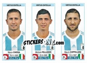 Sticker Marco Chiosa / Michele Pellizzer / Mauro Coppolaro - Calciatori 2019-2020 - Panini