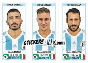 Sticker Claudio Morra / Manuel De Luca / Matteo Mancosu - Calciatori 2019-2020 - Panini