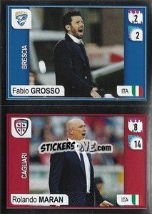 Cromo Grosso (Brescia) / Maran (Cagliari) - Calciatori 2019-2020 - Panini