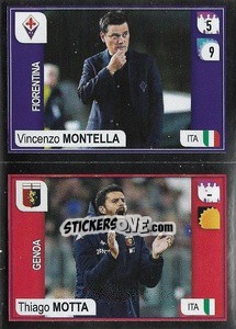 Figurina Montella (Fiorentina) / Motta (Genoa) - Calciatori 2019-2020 - Panini