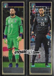 Sticker Salvatore Sirigu / Gianluigi Donnarumma - Calciatori 2019-2020 n. 767 - Panini