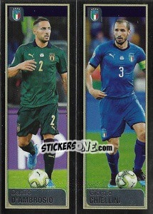 Sticker Danilo D'Ambrosio / Giorgio Chiellini - Calciatori 2019-2020 n. 769 - Panini