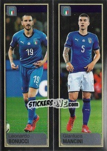 Sticker Leonardo Bonucci / Gianluca Mancini - Calciatori 2019-2020 - Panini