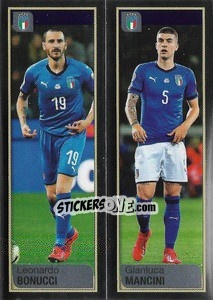 Sticker Leonardo Bonucci / Gianluca Mancini - Calciatori 2019-2020 n. 773 - Panini