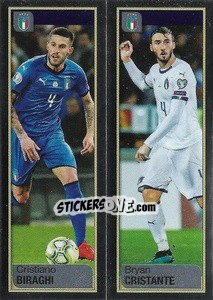 Sticker Cristiano Biraghi / Bryan Cristante - Calciatori 2019-2020 - Panini