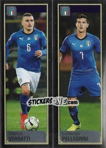 Sticker Marco Verratti / Lorenzo Pellegrini - Calciatori 2019-2020 n. 775 - Panini