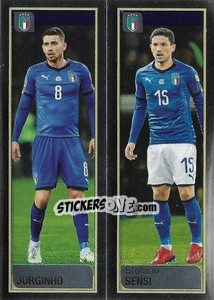 Sticker Jorginho / Stefano Sensi - Calciatori 2019-2020 - Panini