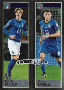 Sticker Nicolò Zaniolo / Nicolò Barella - Calciatori 2019-2020 n. 777 - Panini