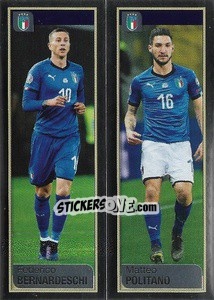 Figurina Federico Bernardeschi / Matteo Politano - Calciatori 2019-2020 - Panini