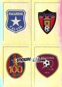 Sticker Scudetto Paganese - Picerno - Potenza - Reggina - Calciatori 2019-2020 - Panini
