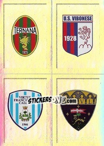 Figurina Scudetto Ternana - Vibonese - Virtus Francavilla - Viterbese