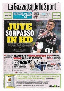 Figurina (prima pagina Gazzetta 7 ottobre 2019)