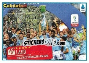 Sticker Lazio - Vincitrice Supercoppa Italiana - Calciatori 2019-2020 n. C7 - Panini