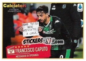 Sticker Francesco Caputo - Calciatori 2019-2020 n. C19 - Panini