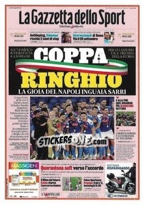 Sticker Gazzetta - Coppa Ringhio - Calciatori 2019-2020 n. C21 - Panini
