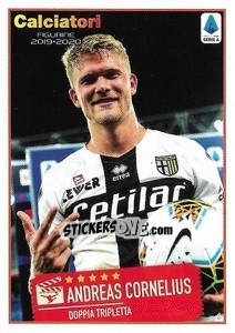 Sticker Andreas Cornelius - Calciatori 2019-2020 n. C23 - Panini
