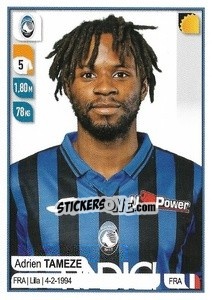 Figurina Adrien Tameze - Calciatori 2019-2020 - Panini