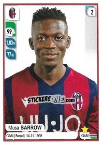 Sticker Musa Barrow - Calciatori 2019-2020 n. M4 - Panini