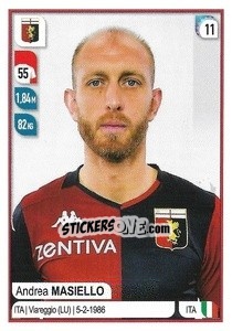 Sticker Andrea Masiello - Calciatori 2019-2020 n. M12 - Panini