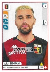 Sticker Valon Behrami - Calciatori 2019-2020 n. M14 - Panini
