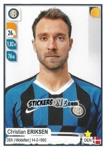 Sticker Christian Eriksen - Calciatori 2019-2020 - Panini