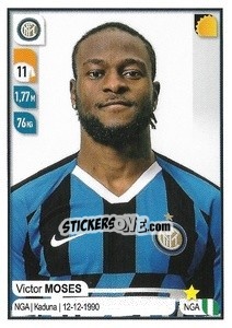 Sticker Victor Moses - Calciatori 2019-2020 n. M19 - Panini