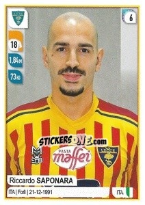 Figurina Riccardo Saponara - Calciatori 2019-2020 - Panini