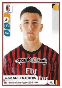 Sticker Alexis Saelemaekers - Calciatori 2019-2020 - Panini