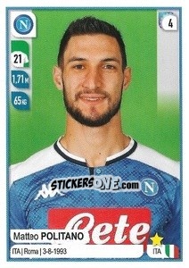 Sticker Matteo Politano - Calciatori 2019-2020 - Panini