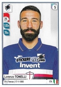 Sticker Lorenzo Tonelli - Calciatori 2019-2020 n. M38 - Panini