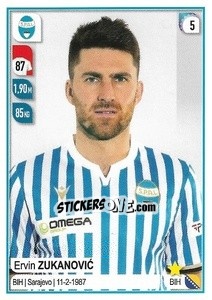 Figurina Ervin Zukanović - Calciatori 2019-2020 - Panini