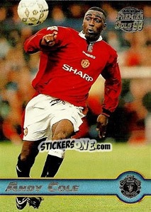 Sticker Andy Cole - Premier Gold 1997-1998 n. 100 - Merlin