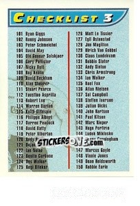 Sticker Checklist 3 - Premier Gold 1997-1998 n. CL3 - Merlin