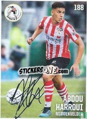Sticker Abdou Harroui - Eredivisie 2019-2020 n. 188 - Ah
