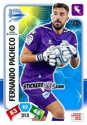 Sticker Fernando Pacheco - Liga Santander 2019-2020. Adrenalyn XL n. 1 - Panini