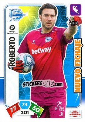 Sticker Roberto - Liga Santander 2019-2020. Adrenalyn XL n. 2bis - Panini
