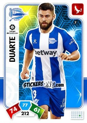 Sticker Duarte - Liga Santander 2019-2020. Adrenalyn XL n. 7 - Panini