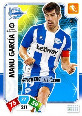 Sticker Manu García - Liga Santander 2019-2020. Adrenalyn XL n. 8 - Panini