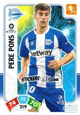 Sticker Pere Pons - Liga Santander 2019-2020. Adrenalyn XL n. 10 - Panini