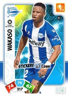 Sticker Wakaso - Liga Santander 2019-2020. Adrenalyn XL n. 11 - Panini