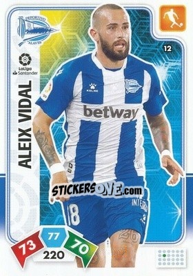 Sticker Aleix Vidal - Liga Santander 2019-2020. Adrenalyn XL n. 12 - Panini