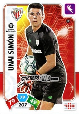 Sticker Unai Simón - Liga Santander 2019-2020. Adrenalyn XL n. 19 - Panini