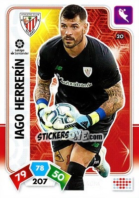 Cromo Iago Herrerín - Liga Santander 2019-2020. Adrenalyn XL - Panini