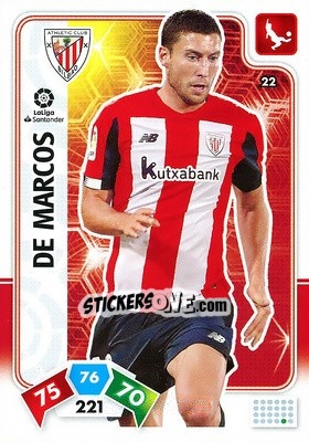 Sticker De Marcos - Liga Santander 2019-2020. Adrenalyn XL n. 22 - Panini