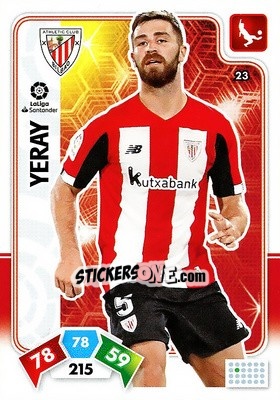 Sticker Yeray - Liga Santander 2019-2020. Adrenalyn XL n. 23 - Panini
