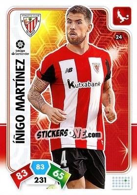 Sticker Íñigo Martínez - Liga Santander 2019-2020. Adrenalyn XL n. 24 - Panini