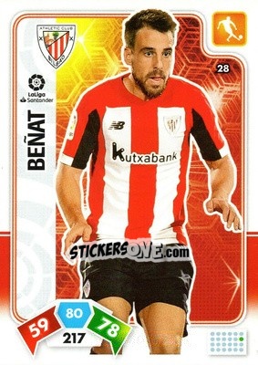 Sticker Beñat - Liga Santander 2019-2020. Adrenalyn XL n. 28 - Panini