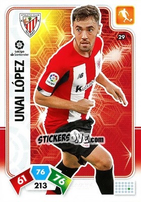 Cromo Unai López - Liga Santander 2019-2020. Adrenalyn XL - Panini