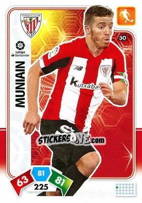 Sticker Muniain - Liga Santander 2019-2020. Adrenalyn XL n. 30 - Panini