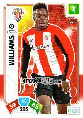 Sticker Williams - Liga Santander 2019-2020. Adrenalyn XL n. 33 - Panini